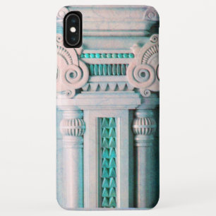 ELEGANT MARBLE COLUMN,PINK BLUE INTERIOR DESIGN iPhone XS MAX CASE