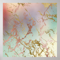 Elegant Marble | Copper Sage Mint Green Rose Gold