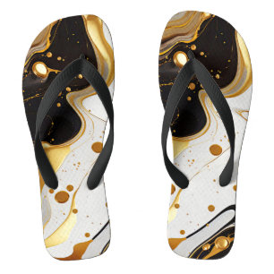 Elegant marble gold luxury glam feminine  jandals