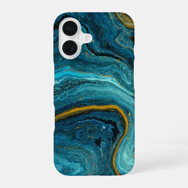 Elegant Marble iPhone 16 Case (Back)