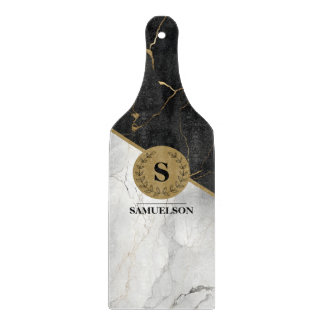 Elegant Marble Monogrammed Cutting Board