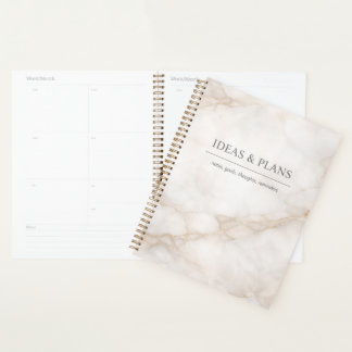 Elegant Marble Notebook for Notes and Journalling Planner