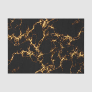 Elegant Marble style3 - Black Gold Tissue Paper