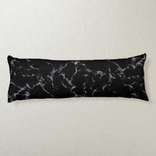 Elegant Marble style4 - Black and White Body Cushion