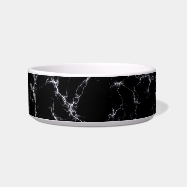 Elegant Marble style4 - Black and White Bowl (Front)