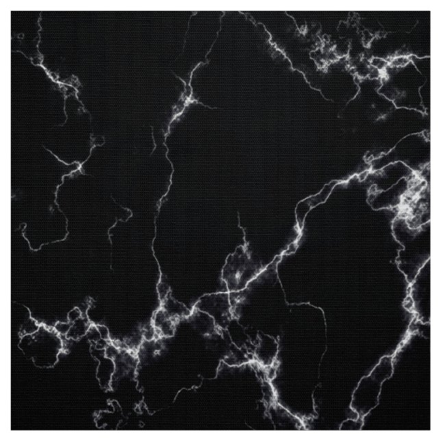Elegant Marble style4 - Black and White Fabric (Swatch)