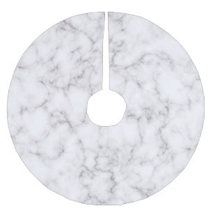 Elegant Marble style Brushed Polyester Tree Skirt
