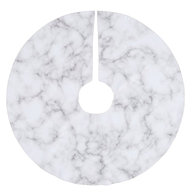 Elegant Marble style Brushed Polyester Tree Skirt (Front)