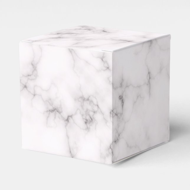 Elegant Marble style Favour Box (Front Side)