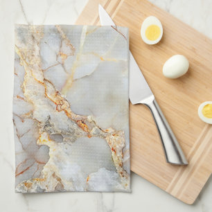 Elegant Marble Texture Tea Towel