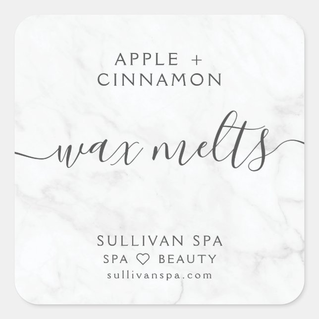 Elegant Marble Wax Melts Label (Front)
