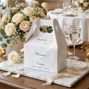 Elegant Marble Wedding Favour Box