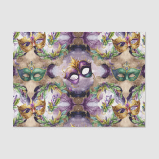 Elegant Mardi Gras Masks Tissue Paper