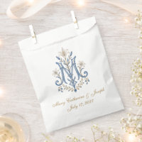 Elegant Marian Monogram Catholic Wedding