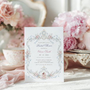 Elegant Marie Antoinette Bridal Shower Invitation