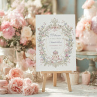 Elegant Marie Antoinette Bridal Shower Welcome