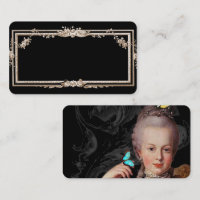 Elegant Marie Antoinette on black french inspired
