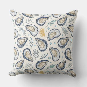 Elegant Marine Oysters Cushion