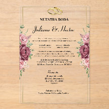 Elegant Maroon and Gold Floral Wedding