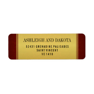 Elegant Maroon Wedding Collection & Gold Overlay