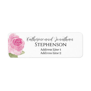 Elegant Married Couple Return Address Labels