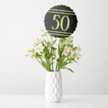 Elegant Masculine Gold & Black Birthday