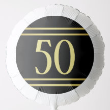 Elegant Masculine Gold & Black Birthday