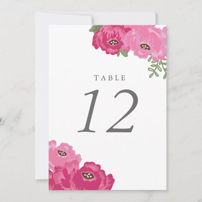 Elegant Mason Jar Table Number (Front)
