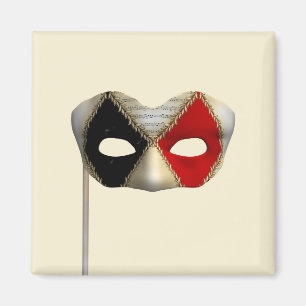 Elegant Masquerade Mask Carnival Party Art Magnet