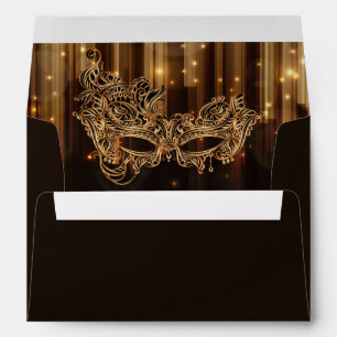Elegant Masquerade Quinceañera 15th Birthday Envelope