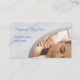 Elegant Massage Therapy Business Card