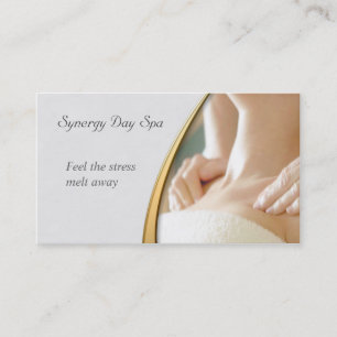 Elegant Massage Therapy Business Card
