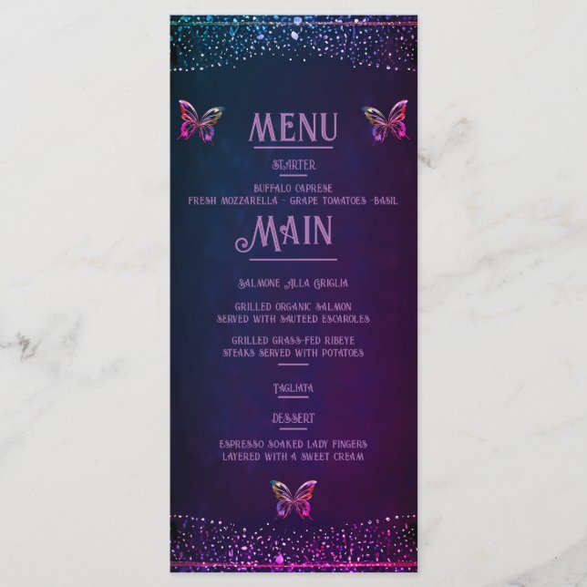 Elegant Mauve and Gold Wedding Invitations  (Front)