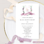 Elegant Mauve and Purple Monogram Wedding Program<br><div class="desc">Welcome your guests in style with our beautifully designed wedding welcome program card, featuring a stunning mauve watercolor monogram adorned with delicate flowers in dreamy hues of mauve, dusty purple, lilac, lavender, peach, and soft yellow. The monogram is framed with a delicate mauve ribbon showcasing your event’s date, perfectly highlighting...</div>