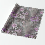 Elegant Mauve, Grey, and Ivory Floral & Beaded Wrapping Paper<br><div class="desc">Give your customers your best. Use this lovely, sophisticated floral, print jewelled(no glitter, foil, or beading), high-quality gift wrap with a grid back for easy cutting. You'll appreciate the ease of use and your customers will love its elegant beauty. Good for all occasions and holidays, very versatile. Thanks for looking...</div>