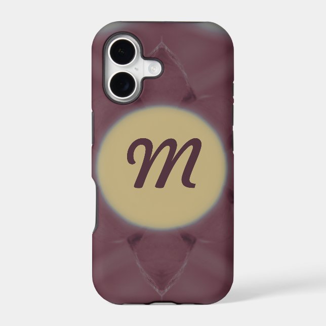 Elegant mauve monogram (Back)