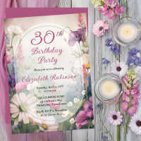 Elegant Mauve | Multi 30th Birthday Party Floral