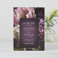 Elegant Maximalist Purple Floral Wedding