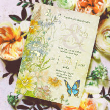 Elegant Meadow Boho Wildflower Wedding