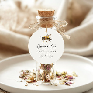 Elegant Meant to Bee Wedding Favor Favour Tags