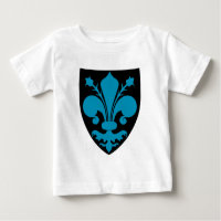 Elegant mediaeval Fleur De Lis shield