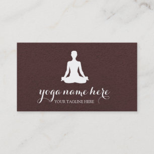 Elegant Meditation Om Logo Yoga Business Card