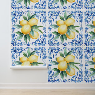 Elegant Mediterranean Citrus Wallpaper