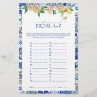 Elegant Mediterranean Lemon Bridal Shower Game