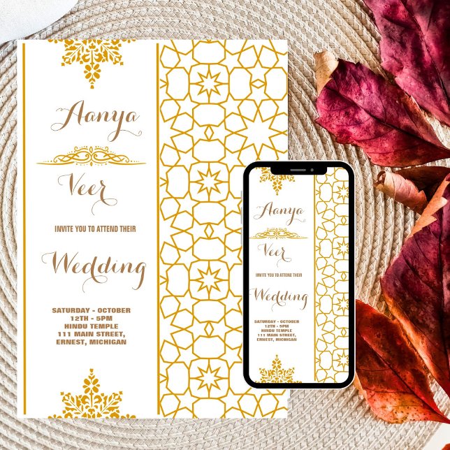 Elegant Mehndi Wedding Invitation (Creator Uploaded)