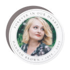 Elegant Memorial Chic Funeral Favour Photo Tribute