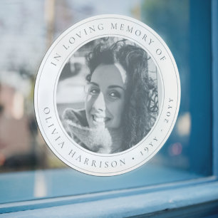 Elegant Memorial   Funeral Favour Black and White