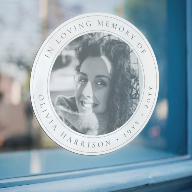 Elegant Memorial | Funeral Favour Black and White (Creator Uploaded)