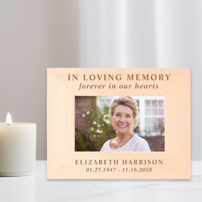 Elegant Memorial Funeral Photo Etched Frames (Creator Uploaded)