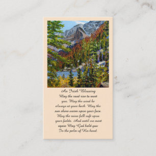 Elegant Memorial Service Funeral Card
